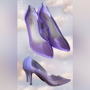 ✨ Y2K Clear Lavender Heels 💜